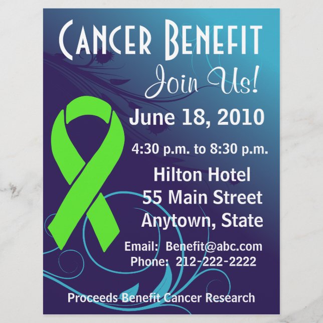 Personalize Cancer Benefit  - Lymphoma Flyer (Front)