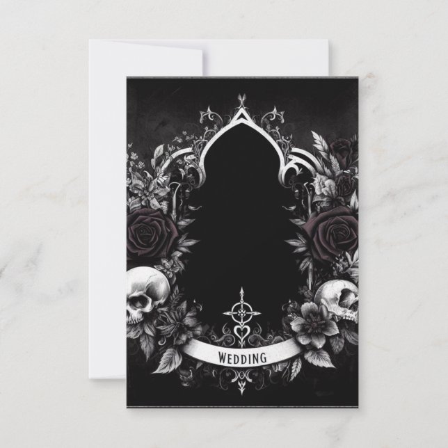 Personalize Card - Gothic - Blank Template  (Front)