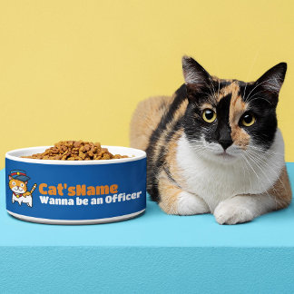 Personalize Cat's wanna be an Officer