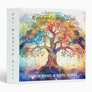 Personalize Celebration of Life Memorial Guestbook Binder