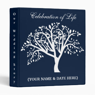 Personalize Celebration of Life Memorial Guestbook Binder