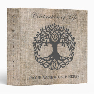 Personalize Celebration of Life Memorial Guestbook Binder