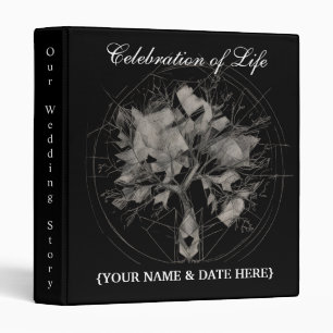 Personalize Celebration of Life Memorial Guestbook Binder