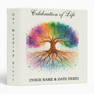 Personalize Celebration of Life Memorial Guestbook Binder