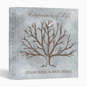Personalize Celebration of Life Memorial Guestbook Binder