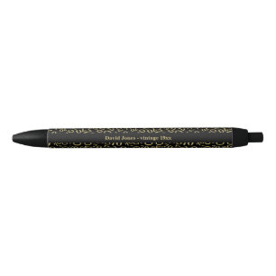 Personalize Centenarian, 70th Birthday Favour Gift Black Ink Pen