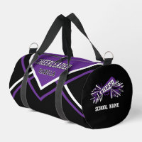 Personalize Cheerleader | Purple, Black, White