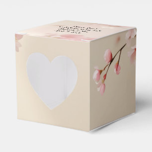 Personalize Cherry Blossom Wedding Favour Box
