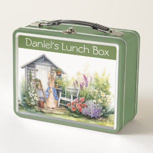 Personalize Child Name Peter the Rabbit  Metal Lunch Box