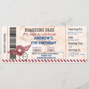 Personalize childs birthday invitation
