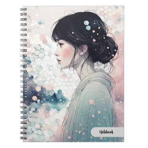 PERSONALIZE: Chinese Girl in pastel   Notebook