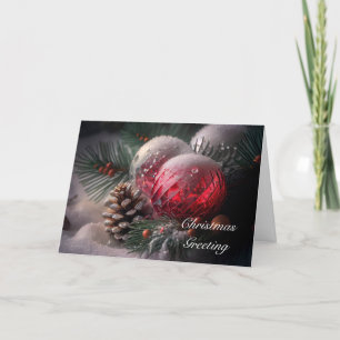 Personalize Christmas Card - Bubbles