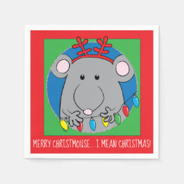 Personalize Christmas Cocktail Napkins Christmouse