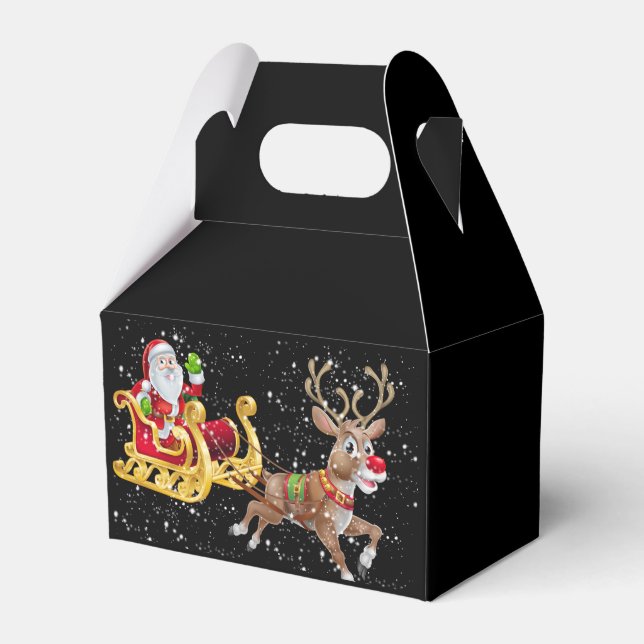 Personalize Christmas  Favor Box (Front Side)