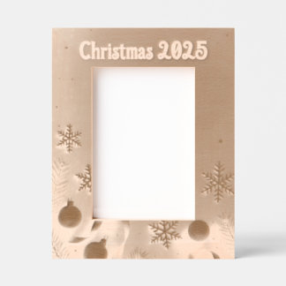 Personalize Christmas Laser Etched Picture Frame
