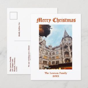 Personalize Christmas Market Munich Germany Postcard