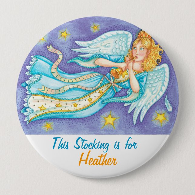 Personalize Christmas Stocking Buttons (Front)