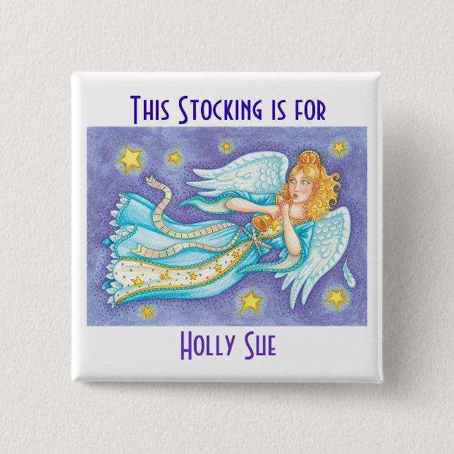 Personalize Christmas Stocking Buttons (Front)