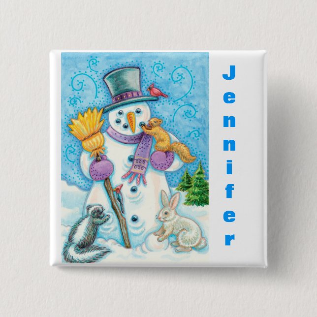 Personalize Christmas Stocking Buttons (Front)