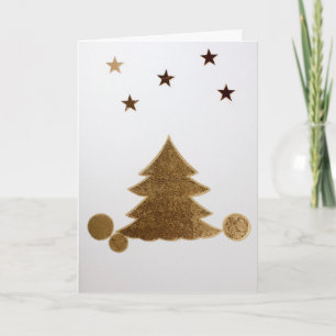 Personalize Christmas tree, ornaments Holiday Card