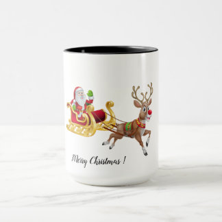 Personalize Christmas  Two-Tone Coffee Mug