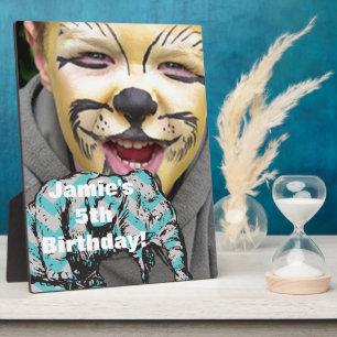 Personalize Circus Elephant Birthday Party Display Plaque