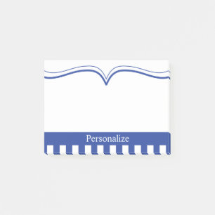Personalize Classy Electric Blue Post-it Notes
