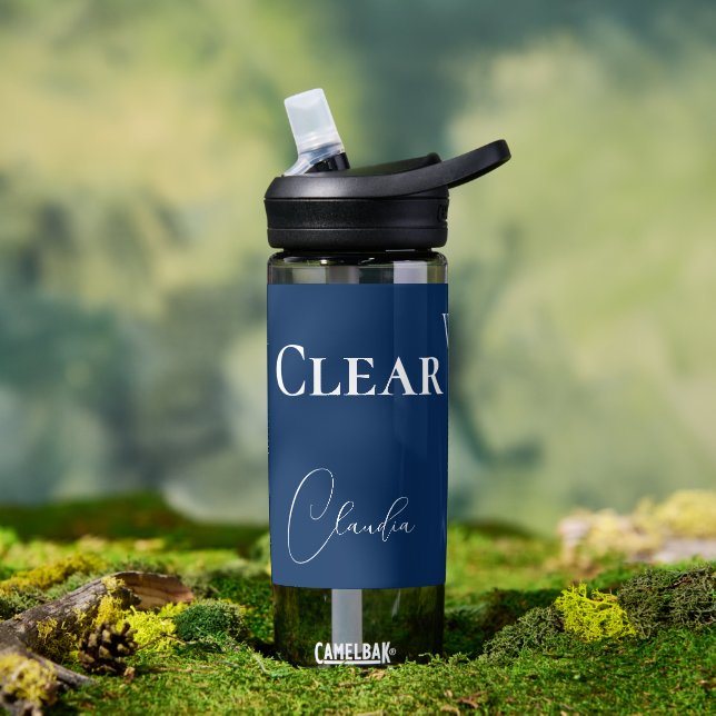 Personalize Clear Cool Water and Beautiful Blue Water Bottle (Outdoor)