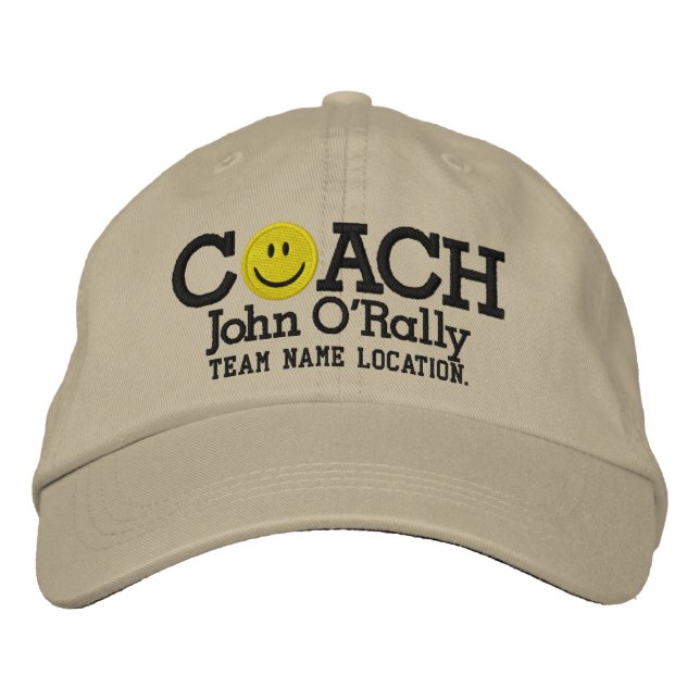 Personalize Coach Cap Your Name Your Game! (Front)