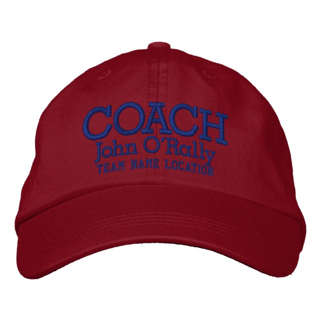Personalize Coach Cap Your Name Your Game (Front)