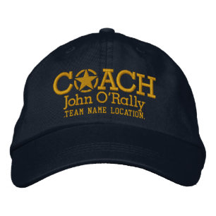 Personalize Coach Star Hat Your Name Your Game!