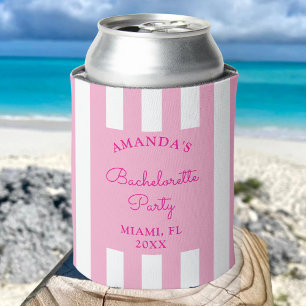 Personalize Coastal Beach Bachelorette Party Favou Can Cooler