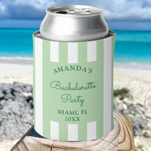Personalize Coastal Beach Bachelorette Party Favou Can Cooler