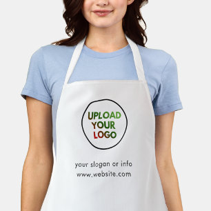 Personalize Company Logo Employee Staff Name Apron