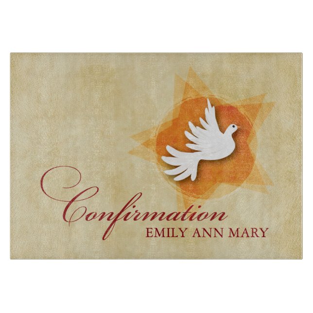 Personalize Confirmation Congratulations Gift Coll Cutting Board (Front)