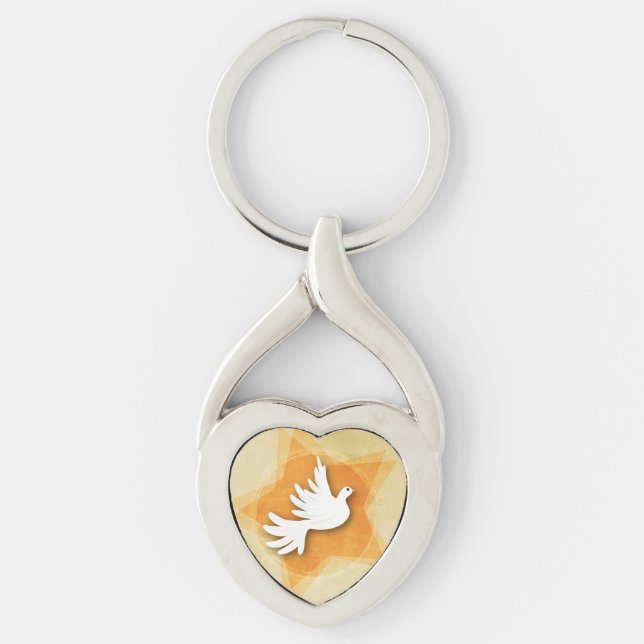 Personalize Confirmation Congratulations Gift Coll Keychain (Front)