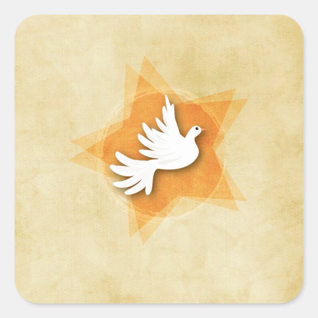 Personalize Confirmation Congratulations Gift Coll Square Sticker (Front)