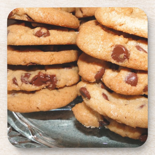 Personalize Cookies Dessert Chocolate Chip Sweets Coaster (Front)