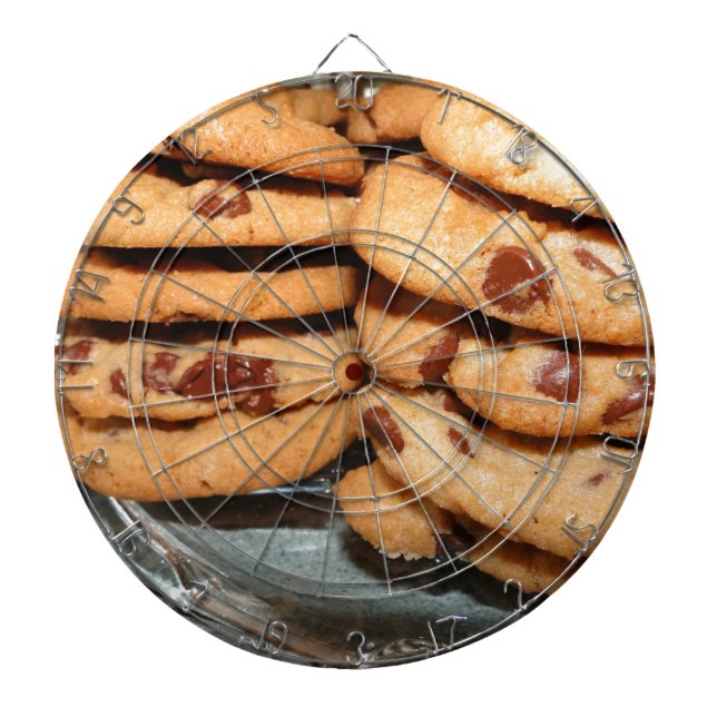 Personalize Cookies Dessert Chocolate Chip Sweets Dartboard (Front)