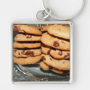 Personalize Cookies Dessert Chocolate Chip Sweets Keychain