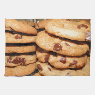 Personalize Cookies Dessert Chocolate Chip Sweets Kitchen Towel
