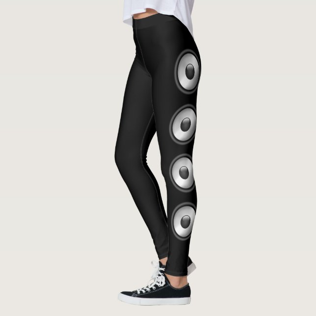 Personalize Cool and fun Speaker Music is my life Leggings (Left)