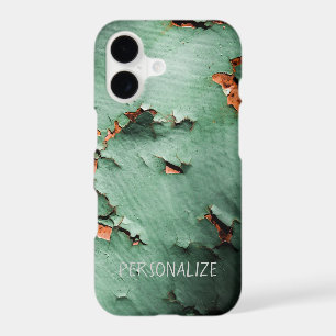 Personalize Cool turquoise brown rusty metal