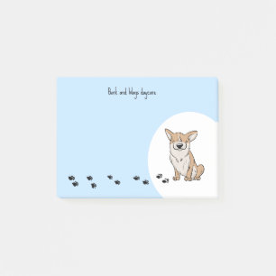 Personalize Corgi Post-it Notes