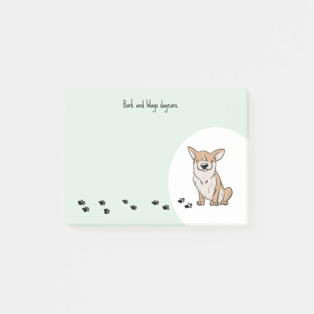 Personalize Corgi Post-it Notes (Front)