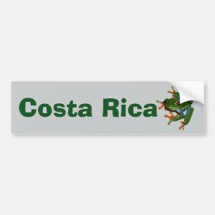Personalize Costa Rica Red Eyed Frog Bumper Sticker