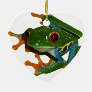 Personalize Costa Rica Red Eyed Frog Ceramic Ornament