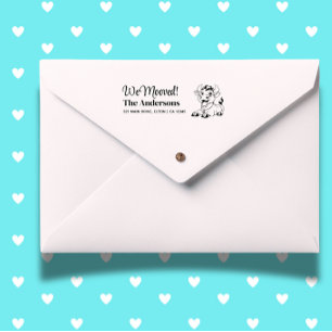 Personalize Cow Return Address  Self-inking Stamp