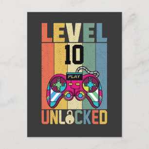 Personalize Create Your Own Costume Level Unlocked Invitation Postcard