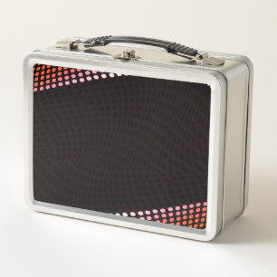 PERSONALIZE - Create Your Own Halftone Edges Metal Lunch Box